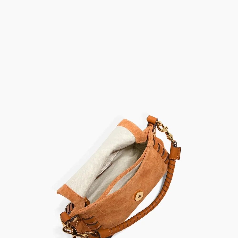 Mini Aimee Kestenberg Brown Suede Crossbody Bag - Picture 8 of 11